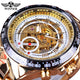 Mechanical Sport Design Golden Men's Watches - Brite