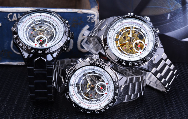 Mechanical Sport Design Golden Men's Watches - Brite