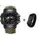 LED Military Watch with compass 30M Waterproof men's Sports Watch Men Sport Watch Shock Sport Watches Electronic Wristwatches - Brite