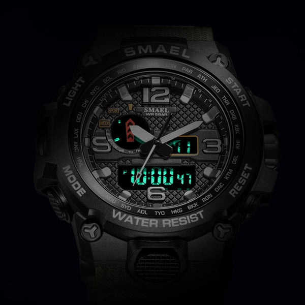 Dual Display Military Quartz Wristwatch - Brite