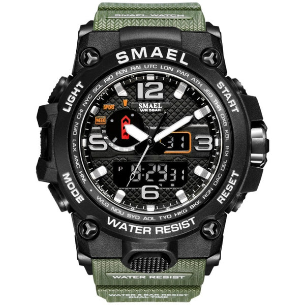 Dual Display Military Quartz Wristwatch - Brite