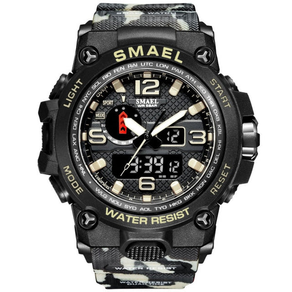 Dual Display Military Quartz Wristwatch - Brite