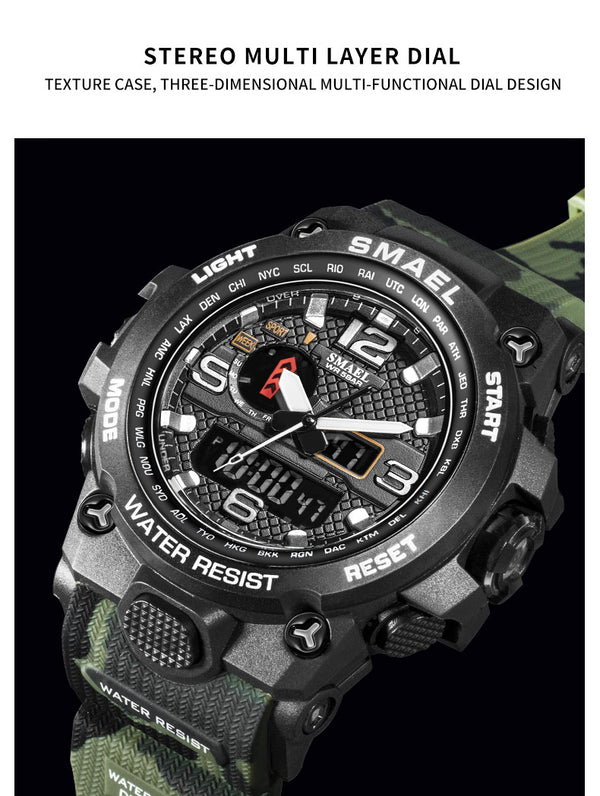 Dual Display Military Quartz Wristwatch - Brite