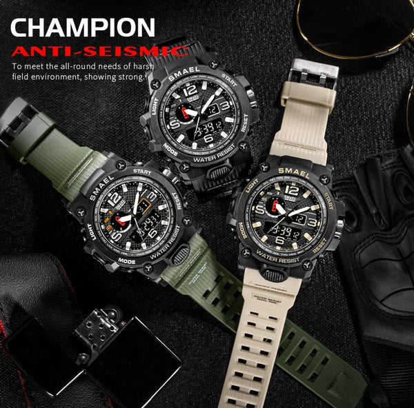 Dual Display Military Quartz Wristwatch - Brite