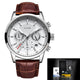 LIGE Men Watches 2022 New Fashion Leather Waterproof  Luxury +box - Brite